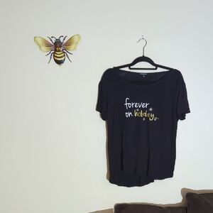 Relativity Black Short Sleeve Relaxed T-Shirt